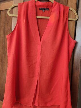 Rose and Olive Sleeveless V-Neck Tank